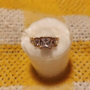 White Sapphire Diamondesque Silver Plated